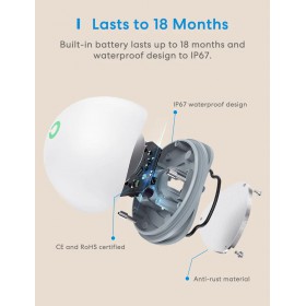 Meross Smart Water Leak Sensor Kit, MS400HHK (EU version)
