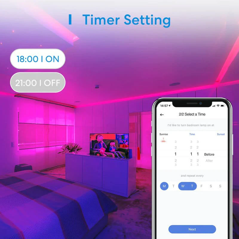 Meross Smart Wi-Fi LED Light Strip RGBWW 5m, MSL320PHK (EU version)