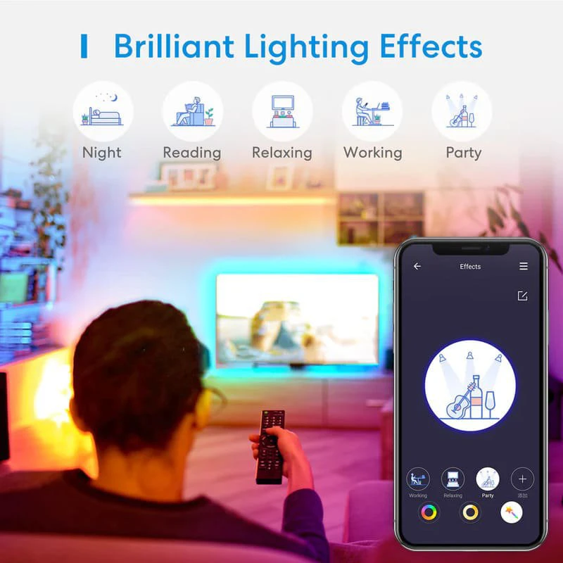 Meross Smart Wi-Fi LED Light Strip RGBWW 5m, MSL320PHK (EU version)