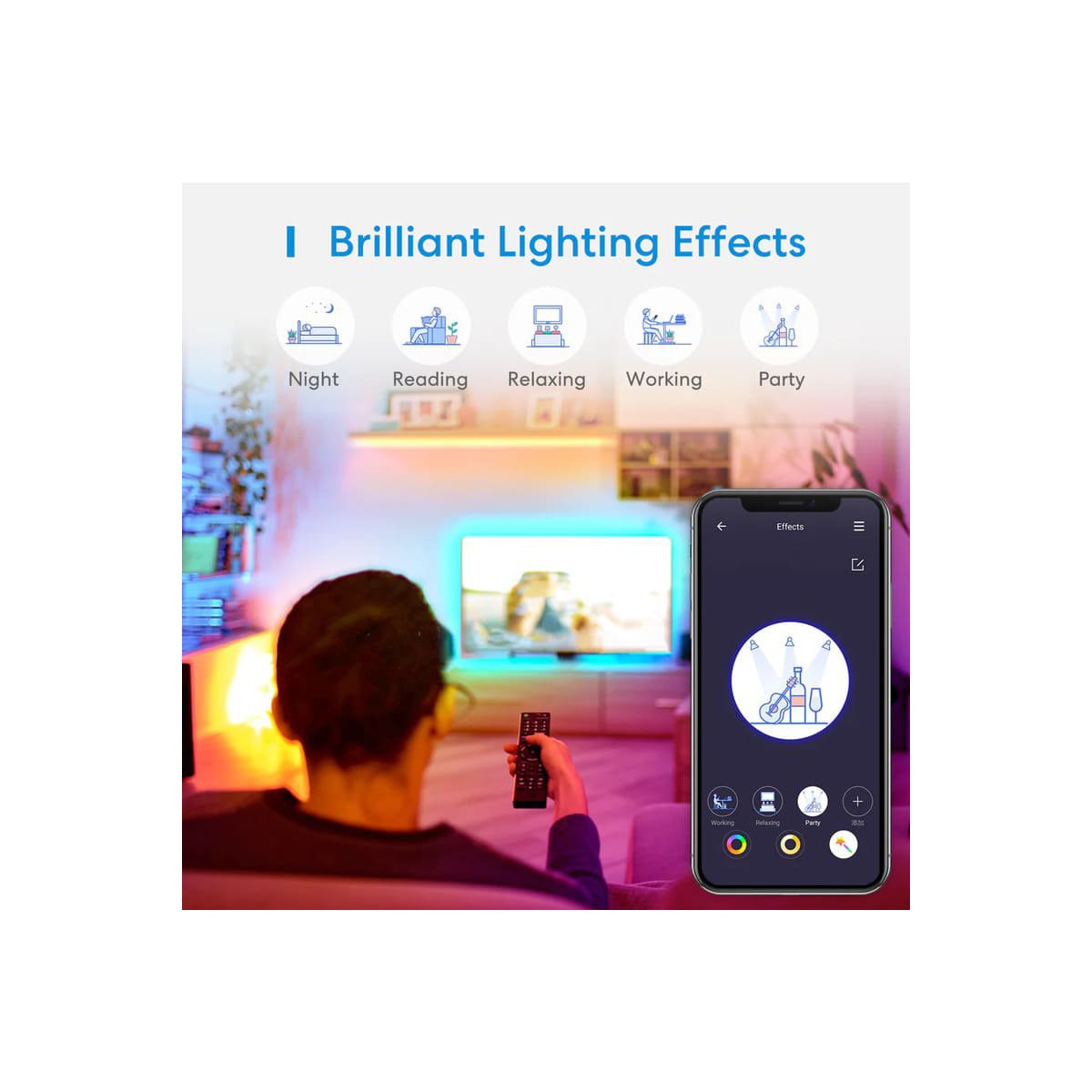 Meross Smart Wi-Fi LED Light Strip RGBWW 5m, MSL320PHK (EU version)