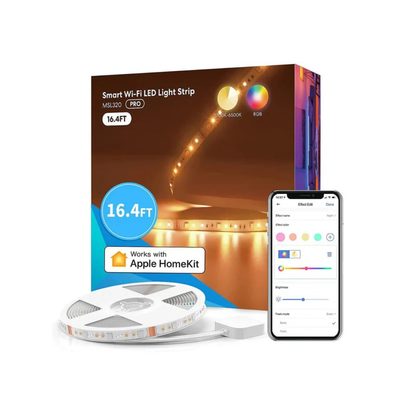 Meross Smart Wi-Fi LED Light Strip RGBWW 5m, MSL320PHK (EU version)