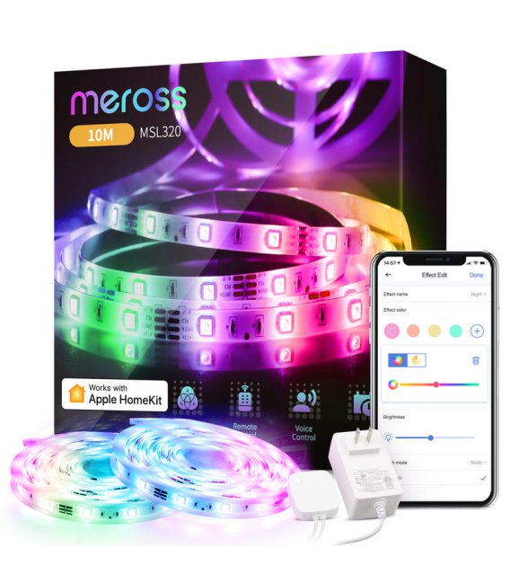 Meross Smart Wi-Fi LED pás RGB 2x5m, MSL320HK (EU verze)