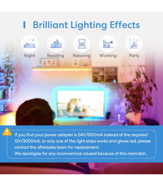 Meross Smart Wi-Fi LED Light Strip RGB 2x5m, MSL320HK (EU version)