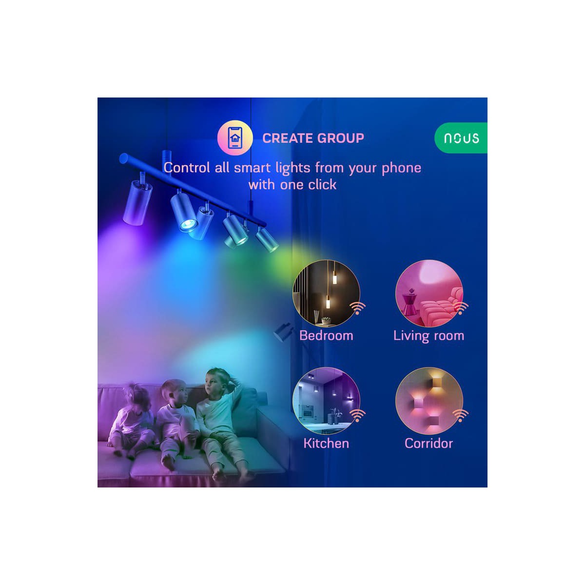 Nous P8 WiFi Smart Bulb RGB GU10 Tuya