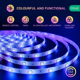 Nous F1 WiFi Smart RGB LED Strip 5m Tuya