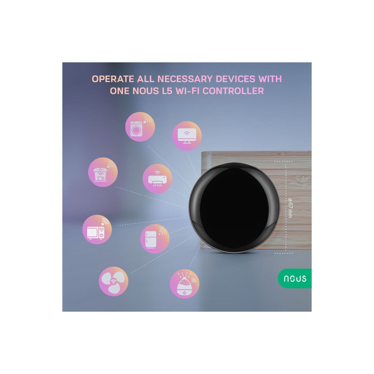 Nous L5 WiFi Smart IR Remote Controller Tuya