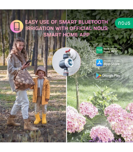 Nous L11 Bluetooth Smart Záhradný Časovač Závlahy Tuya