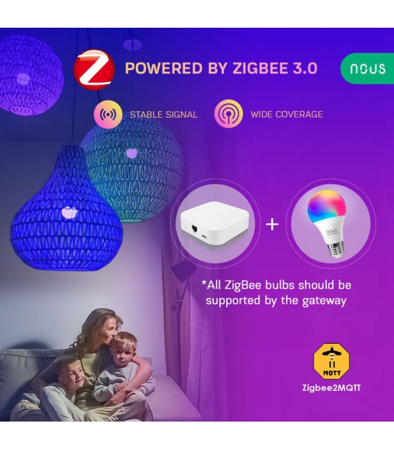 Nous P3 Zigbee Smart Žiarovka RGB E27