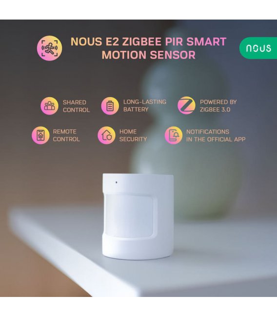 Nous E2 Zigbee Smart PIR Pohybový Senzor