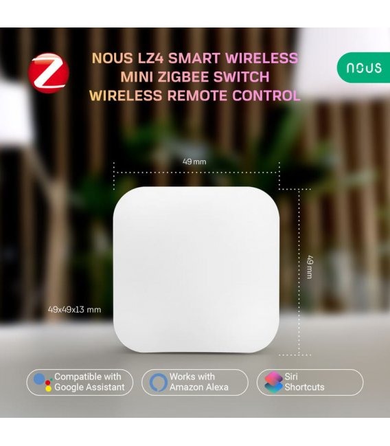 Nous LZ4 Zigbee Smart Bezdrátové Mini Tlačítko