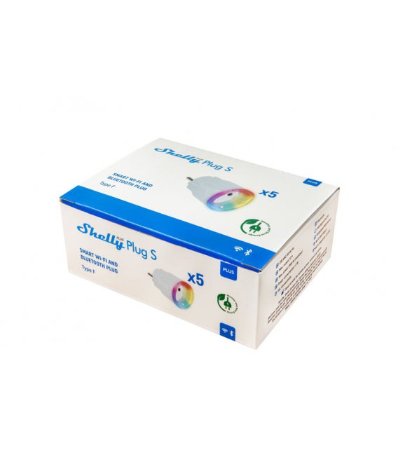 Shelly Plus Plug S White Pack 5ks (WiFi)