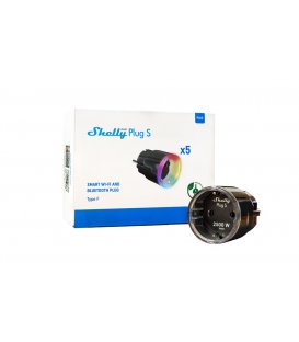 Shelly Plus Plug S Black Pack 5ks (WiFi)