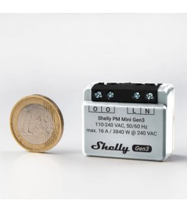 Shelly PM Mini Gen3 - modul na meranie spotreby do 16A (WiFi, Bluetooth)