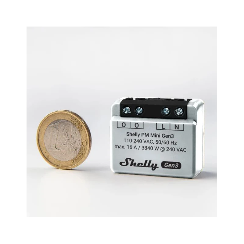 Shelly PM Mini Gen3 - power meter module up to 16A (WiFi, Bluetooth)