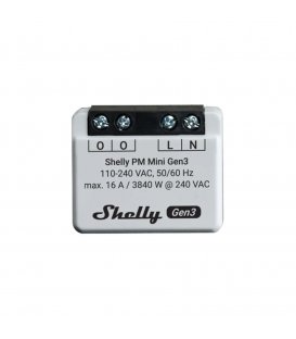 Shelly PM Mini Gen3 - modul pro měření spotřeby do 16A (WiFi, Bluetooth)