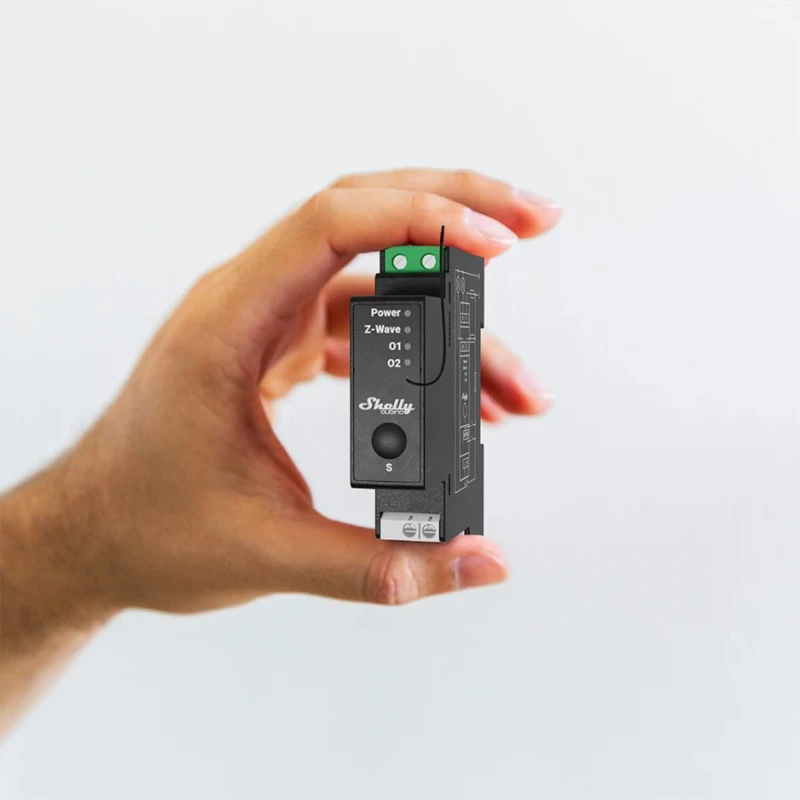Shelly Wave Pro 2PM - spínací modul s meraním spotreby 2x 16A (Z-Wave)