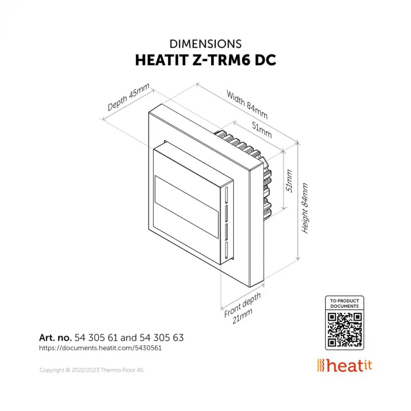 HEATIT Z-TRM6 DC - White (RAL 9003)
