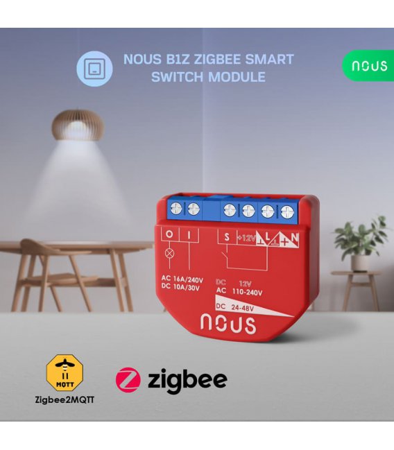 Nous B1Z ZigBee Smart Switch Module (1 channel, no PM)