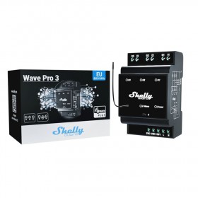 Shelly Wave Pro 3 - spínací modul 3x 16A (Z-Wave)