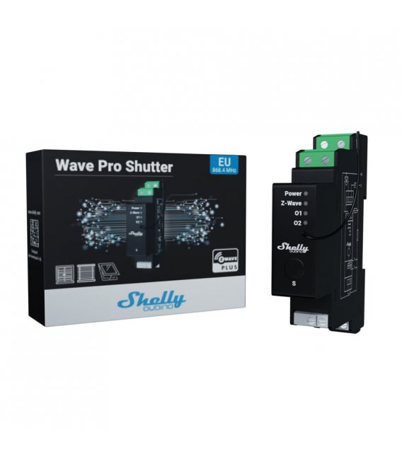 Shelly Qubino Wave Pro Shutter - žalúziový modul (Z-Wave)