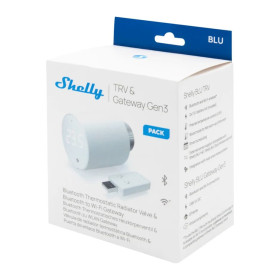 Shelly BLU TRV Single Pack + BLU Gateway Gen3 - termostatická radiátorová hlavica s bránou (Bluetooth)