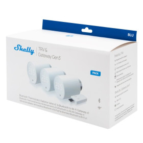 Shelly BLU TRV 3-Pack + BLU Gateway Gen3 - 3ks termostatická radiátorová hlavica s 1ks bránou (Bluetooth)