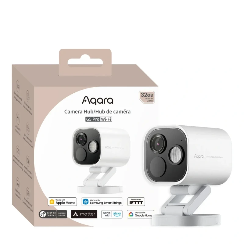 AQARA Camera Hub G5 Pro Wi-Fi (CH-C07DW), Biela - vonkajšia kamera s funkciou hubu