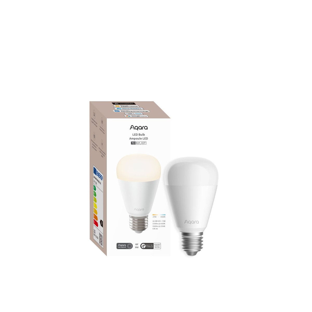 AQARA LED Bulb T2 (E27, CCT) (LB-L02E) - Zigbee a Thread CCT LED žiarovka