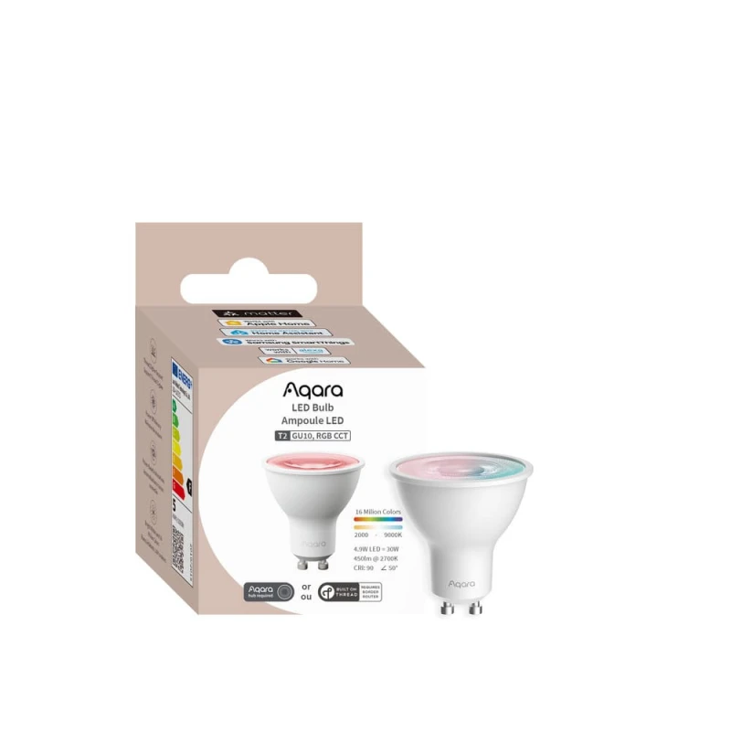 AQARA LED Bulb T2 (GU10, RGB CCT) (LB-L03D) - Zigbee a Thread RGB+CCT LED žiarovka