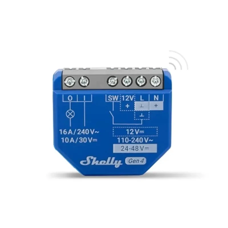 Shelly 1 Gen4 - spínací modul 1x 16A (WiFi, Bluetooth, Zigbee, Matter)