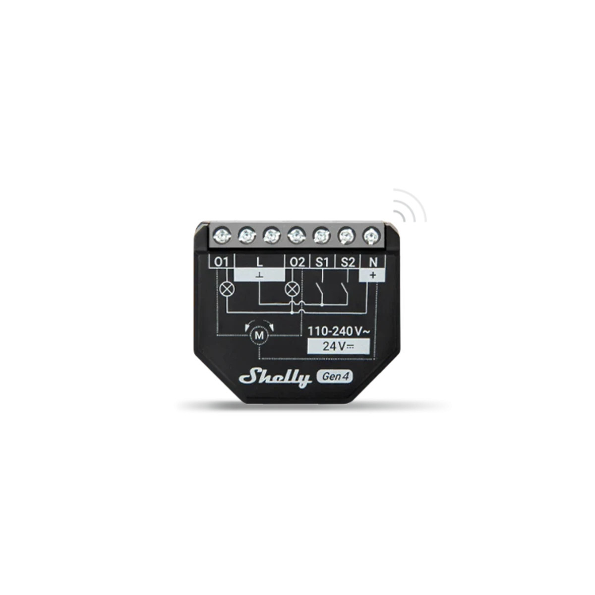 Shelly 2PM Gen4 - spínací modul s meraním spotreby 2x 10A (WiFi, Bluetooth, Zigbee, Matter)