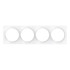 Štvorrámik pre vypínače Walli - FIBARO Walli Quadruple Cover Plate (FG-Wx-PP-0009), biely