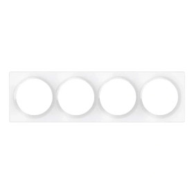 Štvorrámik pre vypínače Walli - FIBARO Walli Quadruple Cover Plate (FG-Wx-PP-0009), biely