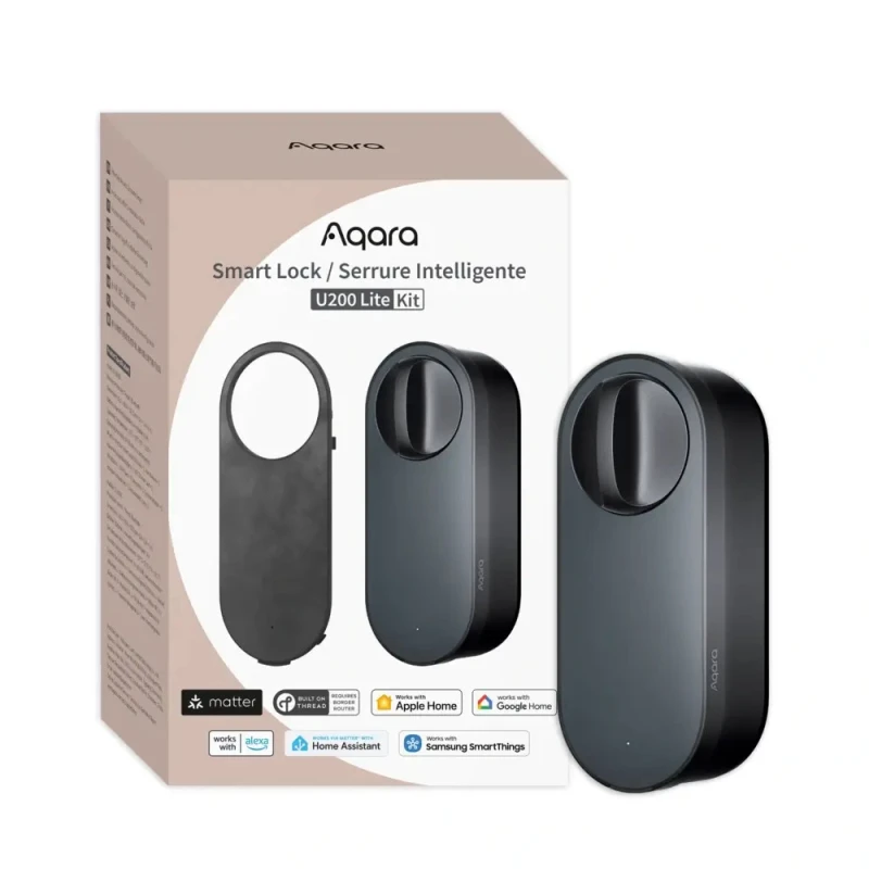 AQARA Smart Lock U200 Lite Kit (EL-D03D), Čierny - Smart Zámok