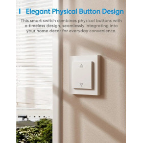 Meross Smart Wi-Fi Roller Shutter Switch, MRS105MA