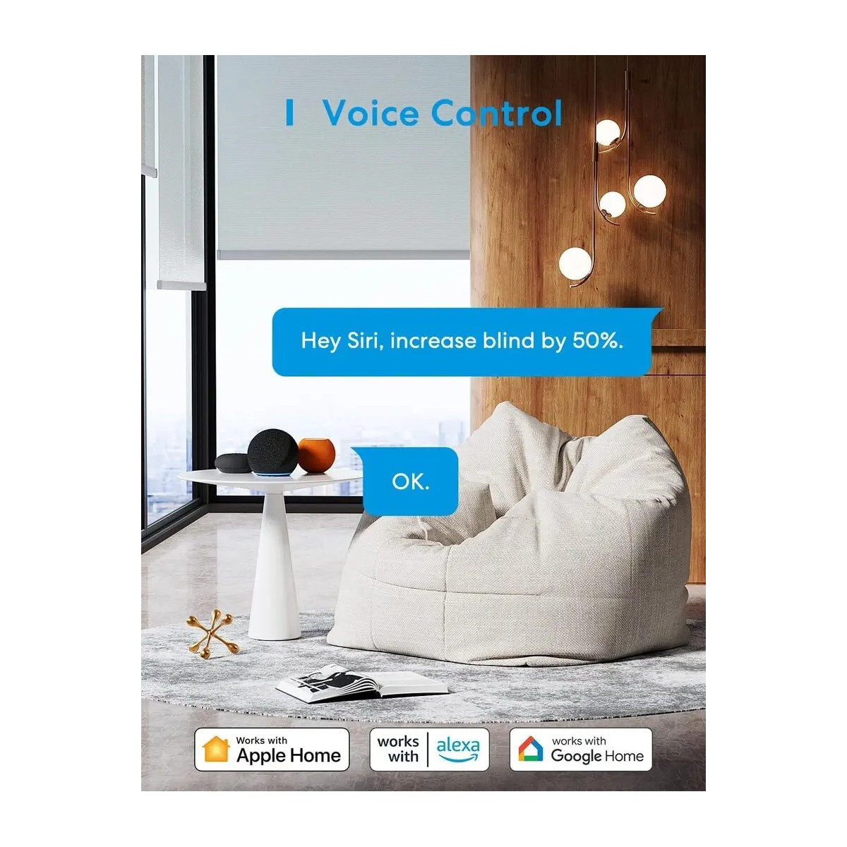 Meross Smart Wi-Fi Žalúziový Vypínač, MRS105MA