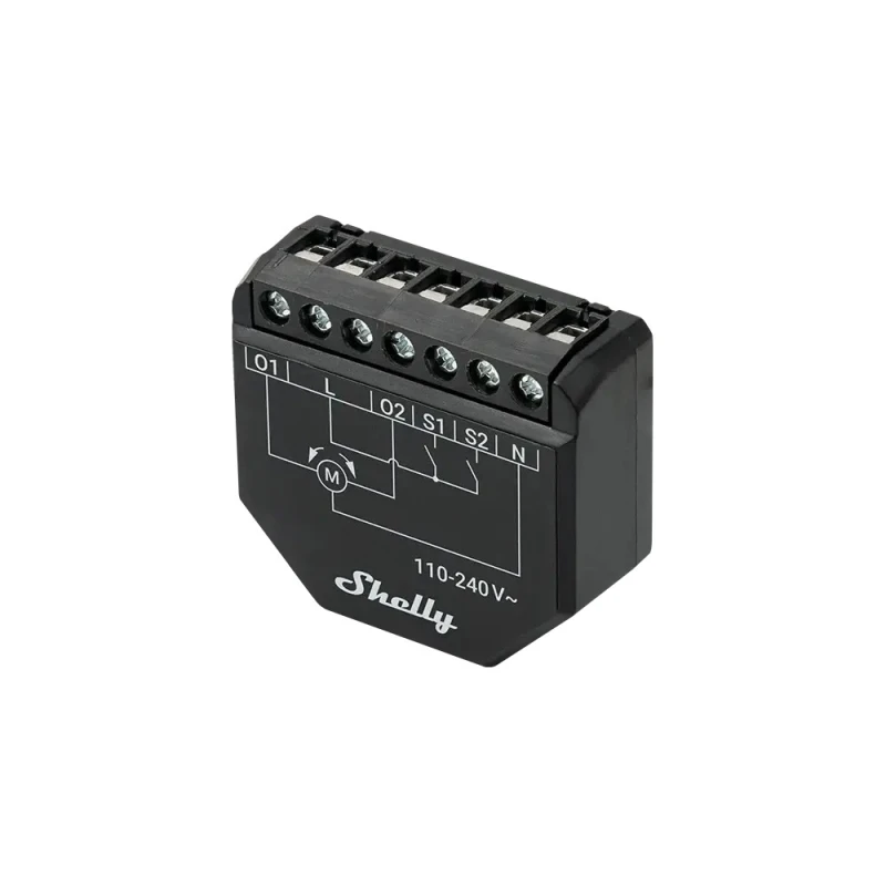 Shelly Shutter - ovládač žalúzií s meraním spotreby energie (WiFi, Bluetooth)