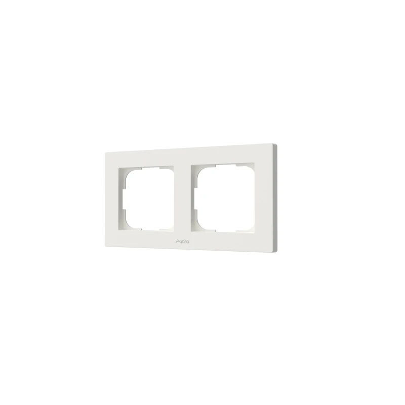 AQARA Switch Frame H2 EU (2-gang) (FE-X01D), Biely - dvojrámik pre AQARA H2 vypínače