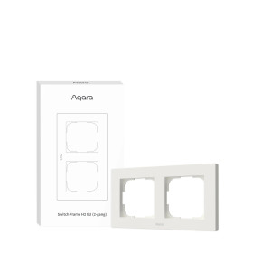 AQARA Switch Frame H2 EU (2-gang) (FE-X01D), Biely - dvojrámik pre AQARA H2 vypínače