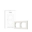 Elegantný a minimalistický rámček pre dva vedľa seba umiestnené vypínače AQARA H2. Navrhnutý tak, aby prirodzene zapadol do moderného interiéru.

Elegantné biele prevedenie, dostupné aj v sivej farbe
Vhodný pre štandardné EU inštalačné krabice (systémy 55×55 mm)
Ideálna kombinácia pre vypínače AQARA H2, zásuvky, stmievače, žalúziové ovládače
Rýchla montáž bez použitia náradia
Dvojrámik
