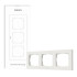 AQARA Switch Frame H2 EU (3-gang) (FE-X02D), Biely - trojrámik pre AQARA H2 vypínače