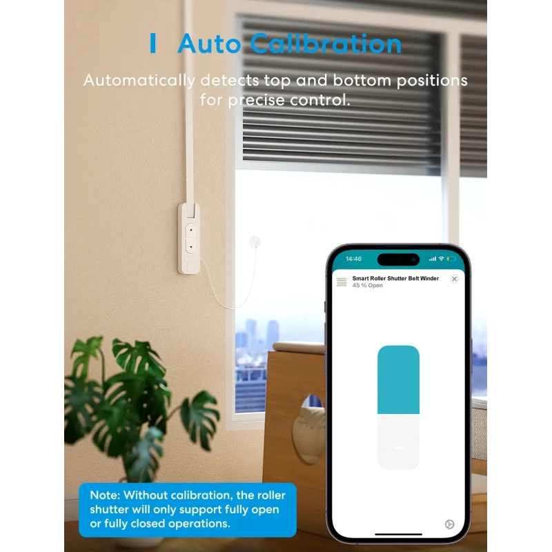 Meross Matter Smart Wi-Fi navíjač pásu na rolety, MRS200MA