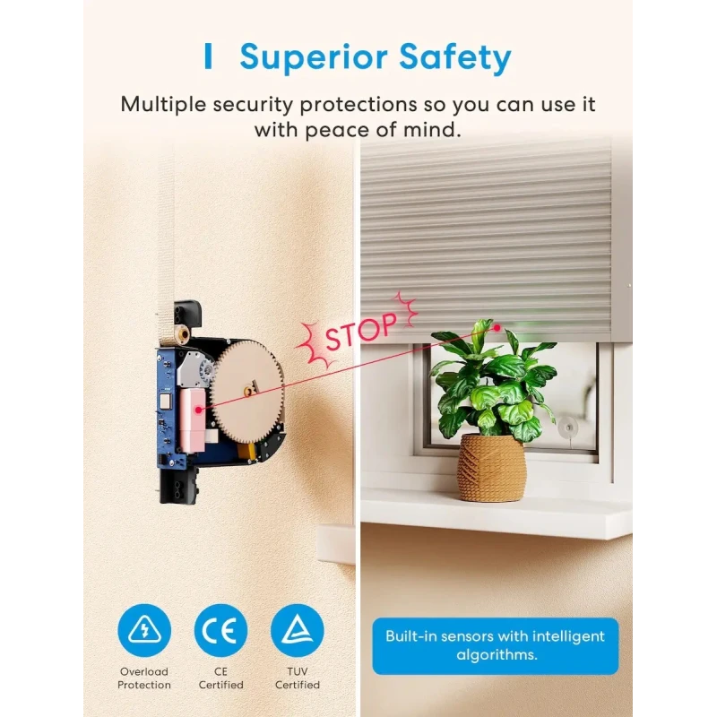 Meross Matter Smart Wi-Fi navíjač pásu na rolety, MRS200MA