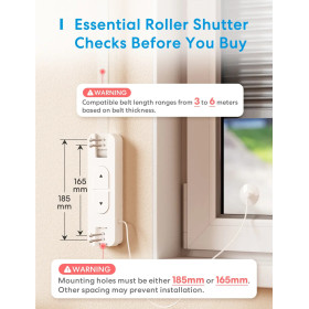 Meross Matter Smart Wi-Fi Roller Shutter Belt Winder, MRS200MA