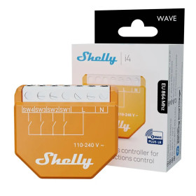 Shelly Wave i4 LR - modul na aktiváciu scén (Z-Wave Long Range)