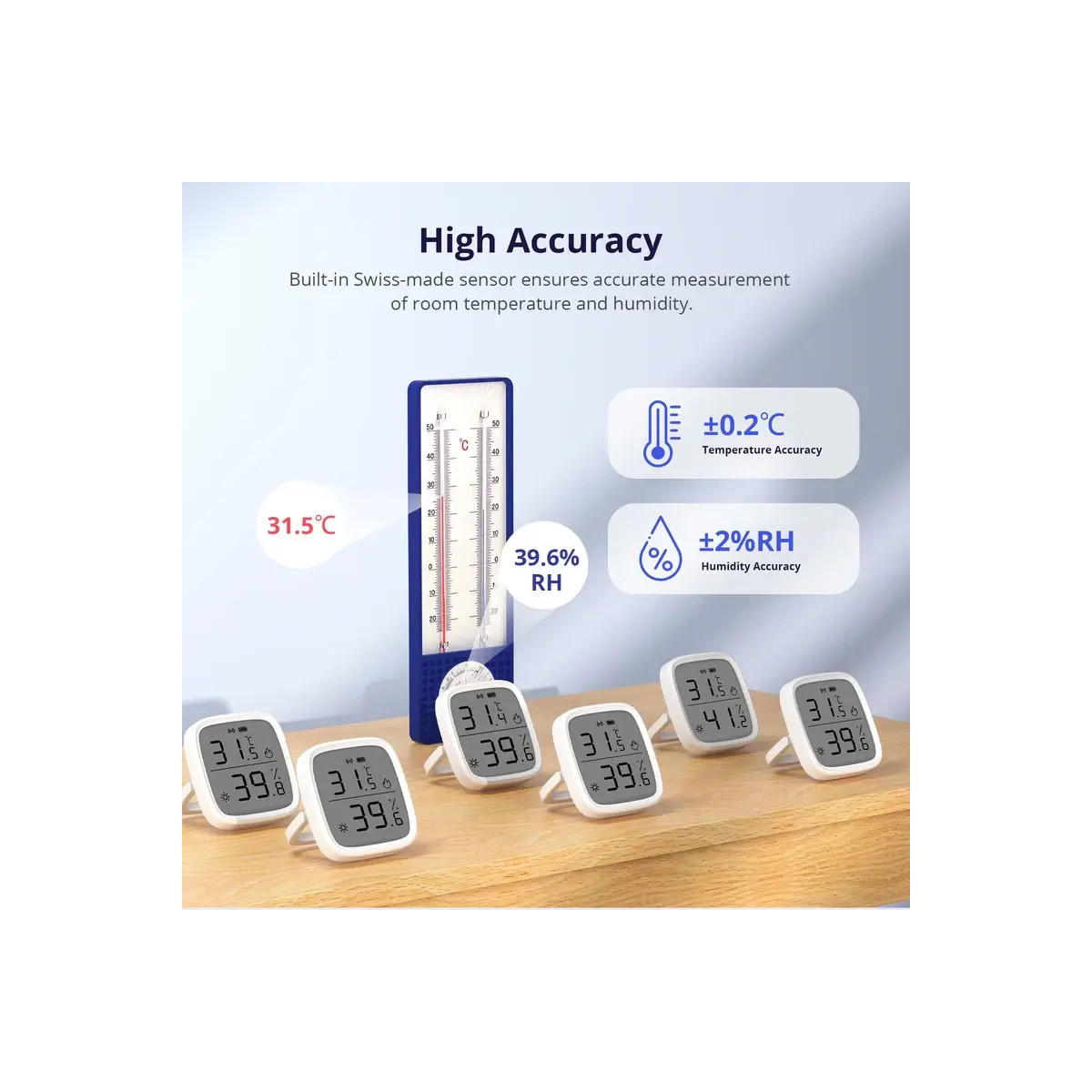 SONOFF SNZB-02D Zigbee LCD inteligentný snímač teploty a vlhkosti