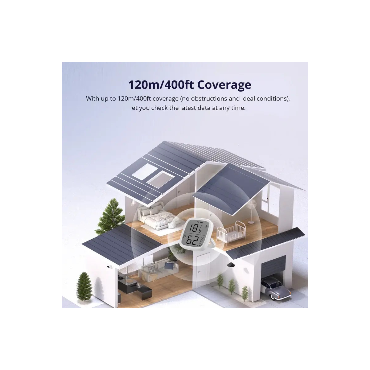 SONOFF SNZB-02D Zigbee LCD inteligentný snímač teploty a vlhkosti