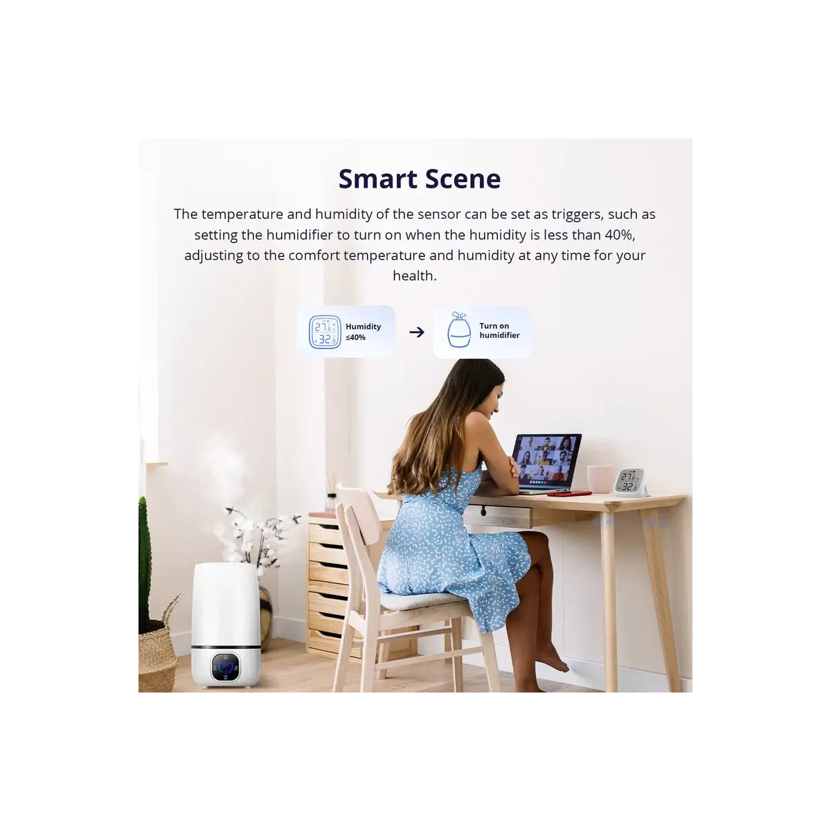 SONOFF SNZB-02D Zigbee LCD inteligentný snímač teploty a vlhkosti