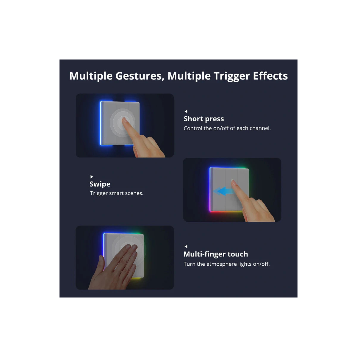 SONOFF TX Ultimate Wi-Fi Smart dotykový nástenný vypínač, 2-tlačidlá, 86 mm (EU typ)