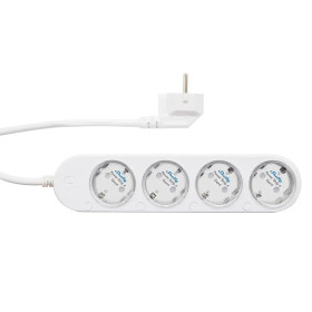 Shelly Power Strip 4 Gen4 Biela - inteligentná predlžovačka s meraním spotreby (WiFi, Bluetooth, Zigbee, Matter)